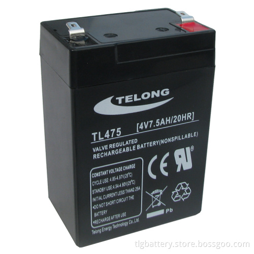 4V7.5ah Lead Acid Battery (TL475)